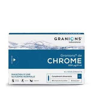 Granions Chrome che regolano fiale di metabolismo 200 ug 30