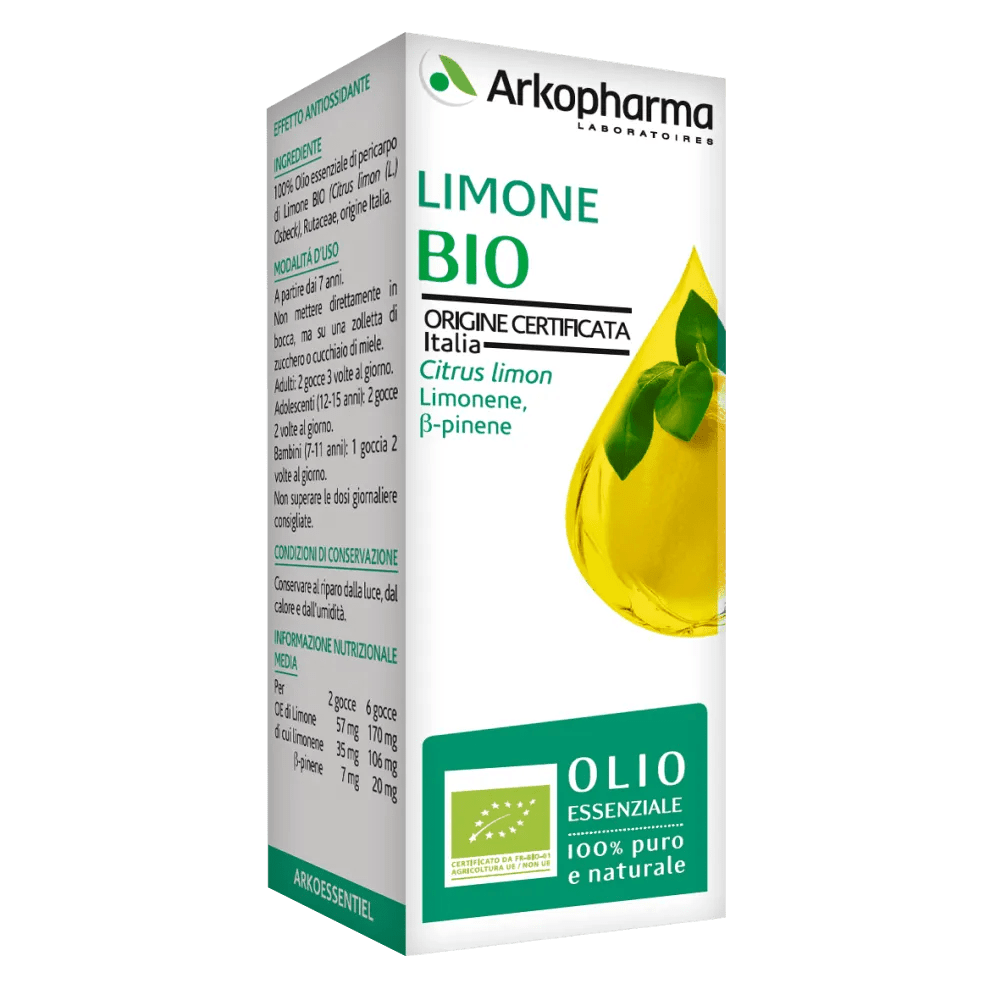 Arko Essentiel Limone Olio Essenziale Bio 10 ml