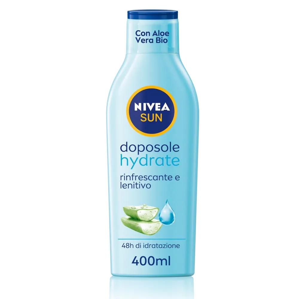 Nivea Sun Latte Doposole Hydrate Con Aloe Vera Bio e Acido Ialuronico 400 ml