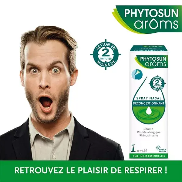 Spray Nasal Phytosun Arôms Allergie - Aux Huiles Essentielles, 20 Ml, Fabriqué En France