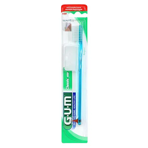 GUM spazzolino denti Classic Soft 4 righe compatte ref 409