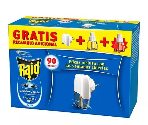 Raid Eléctrico Líquido Pack 1 Aparato + 2 Recambios