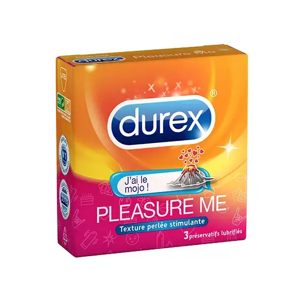 Placer Durex paquete de 3 condones