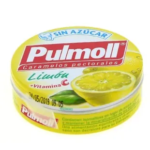 Pulmoll Lemon Without Sugar + Vitamin C 45 gr