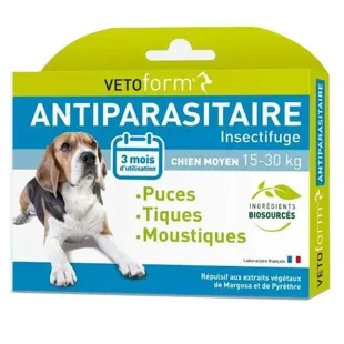 Vetoform Antiparassitario Cane 15-30 kg (3 pipette de 3 ml)