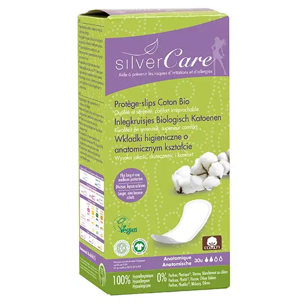 Silver Care Protège-Slip en Coton Bio 30 unités
