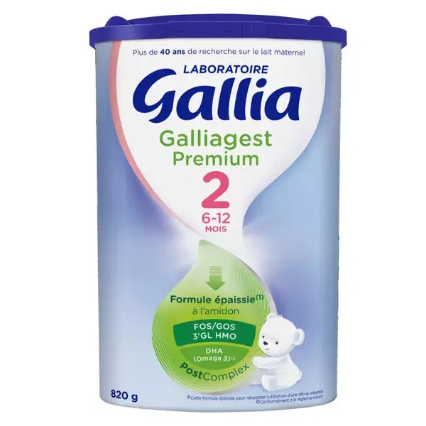 Gallia Galligest Premium Lait 2ème Âge 820g