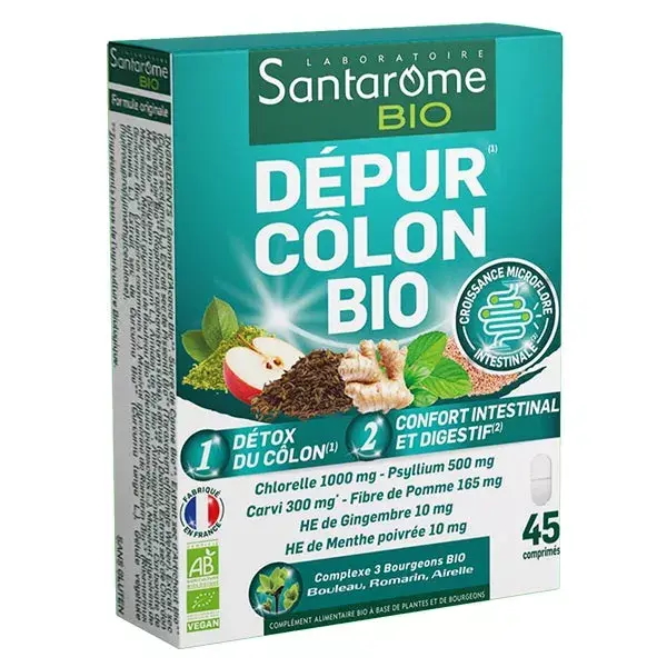 Santarome Dépur Côlon Bio 45 compresse