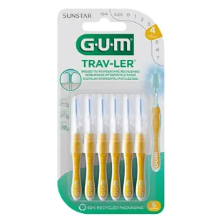 Spazzolino interdentale GUM® TRAV-LER® 1,3 mm - 6 unità