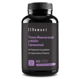 ZENement Trans-Resveratrol with NAD+, Quercetin and Piperine 90 Capsules