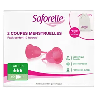 Saforelle Cup Protect Coppetta Mestruale Taglia 2 confezione 2 unità