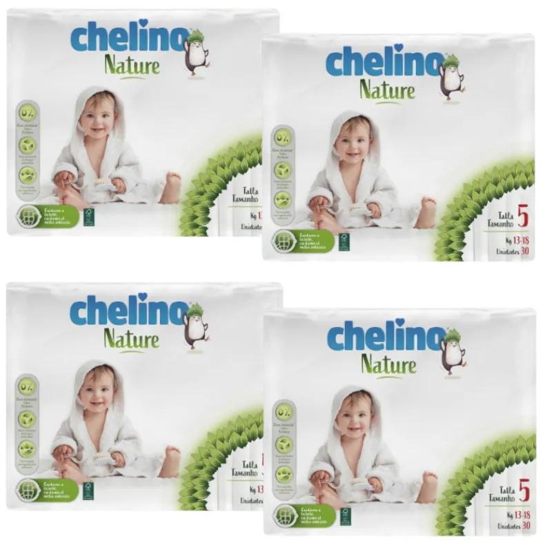 Chelino Nature Luiers Maat 5 (13-18 Kg) 4x30 stuks