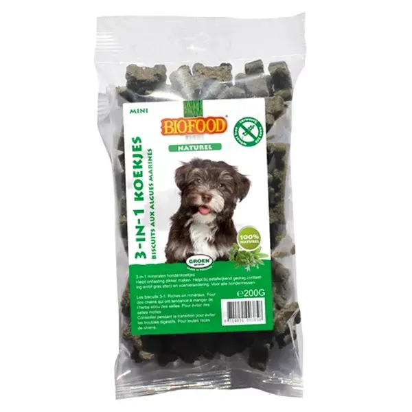 Biofood Dog Biscuits Mini 3 in 1 with Seaweed 200g