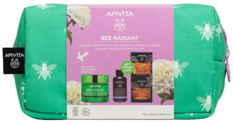 Apivita Bee Gel-Crema Radiante 50ml + Detergente 50ml + Maschera 2x8ml