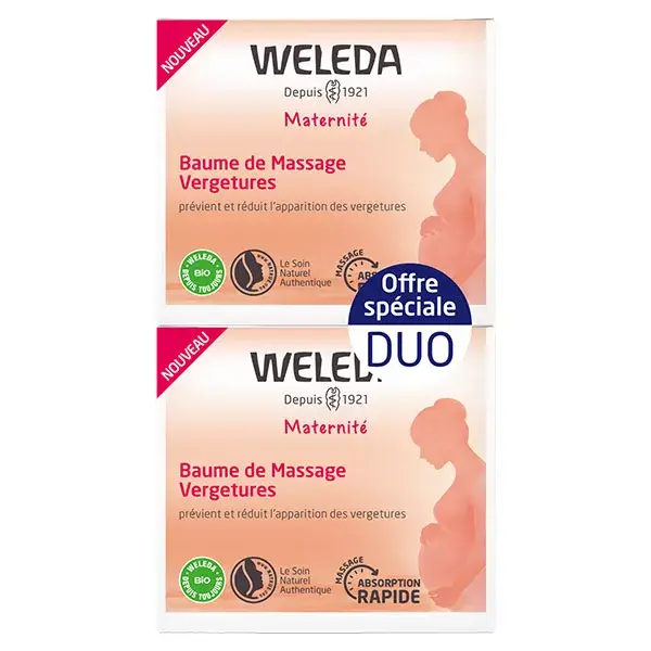 Weleda Duo Stretch Mark Massage Balm - Pack of 2 x 150ml