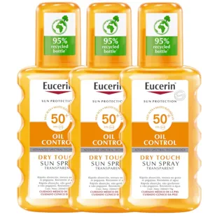 Eucerin Oil Control Dry Touch Spray LSF 50+ 3x200 ml