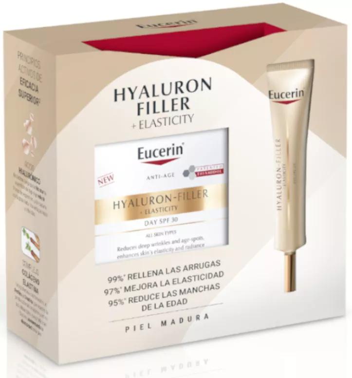 Eucerin Hyaluron-Filler Elasticity Día SPF30 50 ml + Contorno de Ojos 15 ml