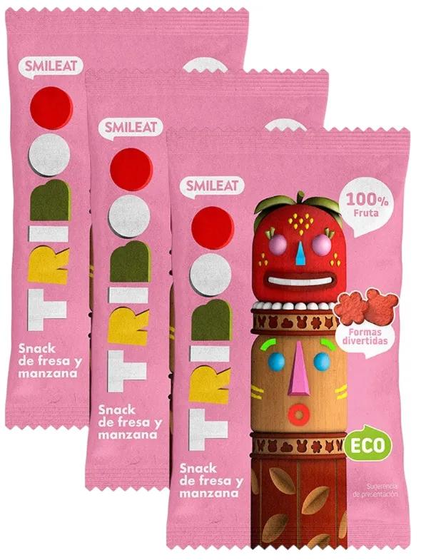 Smileat Triboo Snack Fraise et Pomme Eco 3x25 gr