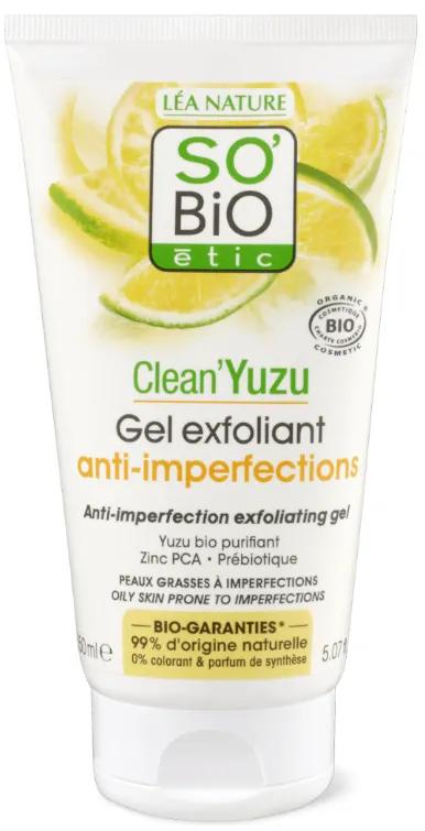 So Bio Étic Clean Yuzu Anti-Imperfection Peeling-Gel 150 ml