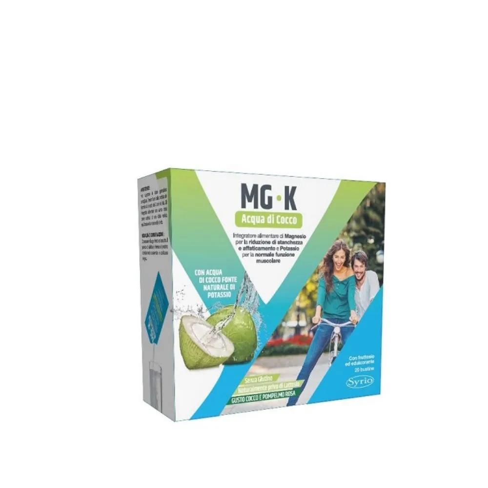 Mg-K Acqua Di Cocco Integratore di Magnesio e Potassio 20 Bustine