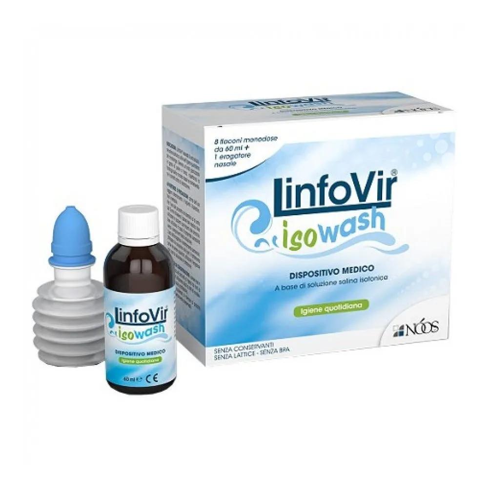 LinfoVir Iperwash Soluzione Salina Igiene Rinofaringea 8 flaconi