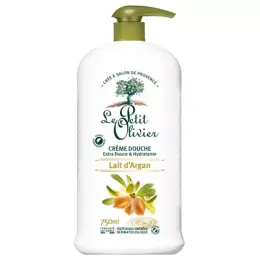 Le Petit Olivier - Crème Douche Extra Douce - Lait d'Argan - Sans Savon 750ml