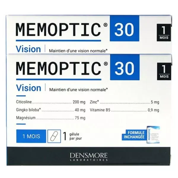 Densmore Mémoptic Maintien de la Vision et Mémoire Cure de 2 mois (Lot 2x1 mois)