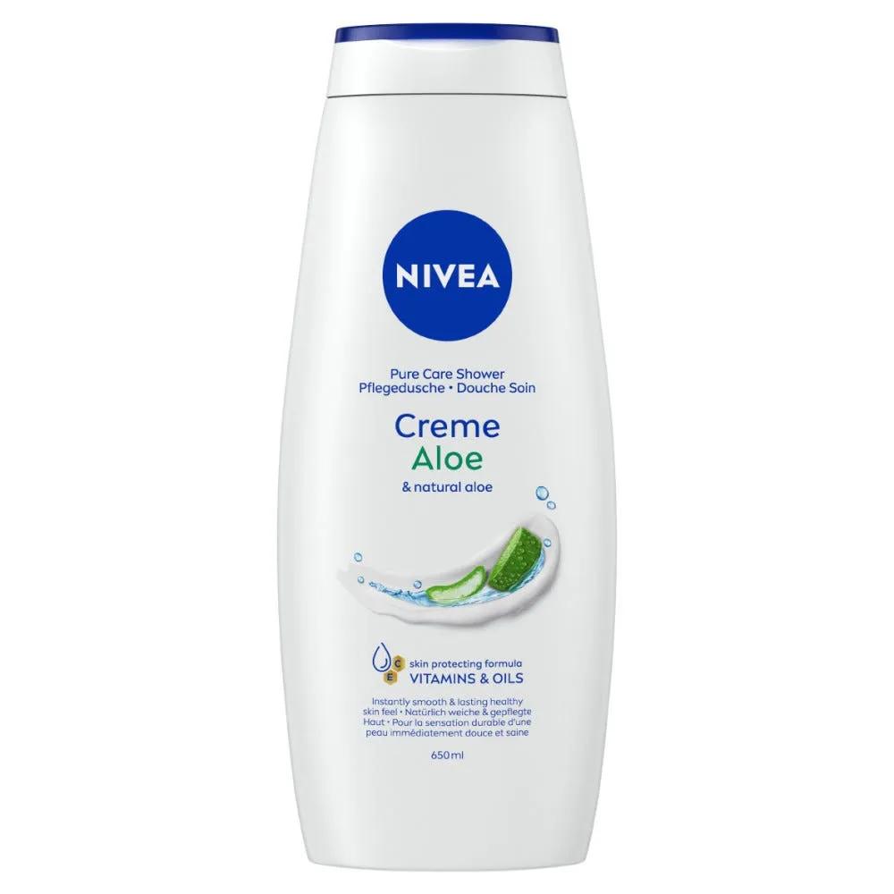 Nivea Bagnodoccia Care & Aloe Bagnoschiuma Cremoso e Idratante al profumo di Aloe Vera 650 ml