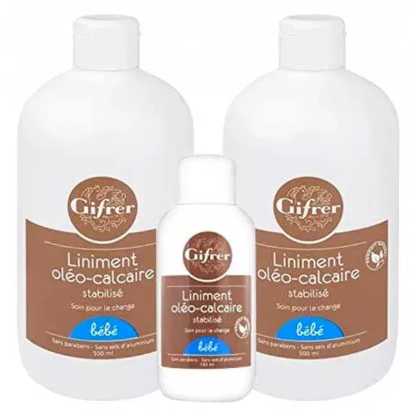 Mineral Liniment oil-lime stabilized 500ml set of 2 + Liniment trip 100ml offered