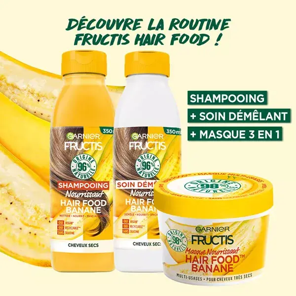 Garnier Fructis Hair Food Mascarilla Nutritiva de Plátano 390ml