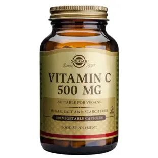 Solgar Vitamin C 500mg 100 Vegetable Capsules