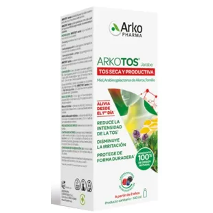 Arkopharma Arkotos Jarabe Tos Seca y Productiva Frutos Rojos 140 ml