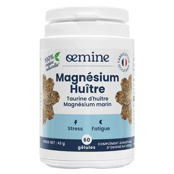 Oemine Magnésium Huître Stress et Fatigue 60 gélules
