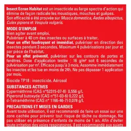 Insect Ecran Habitat Insecticide Aérosol 300ml