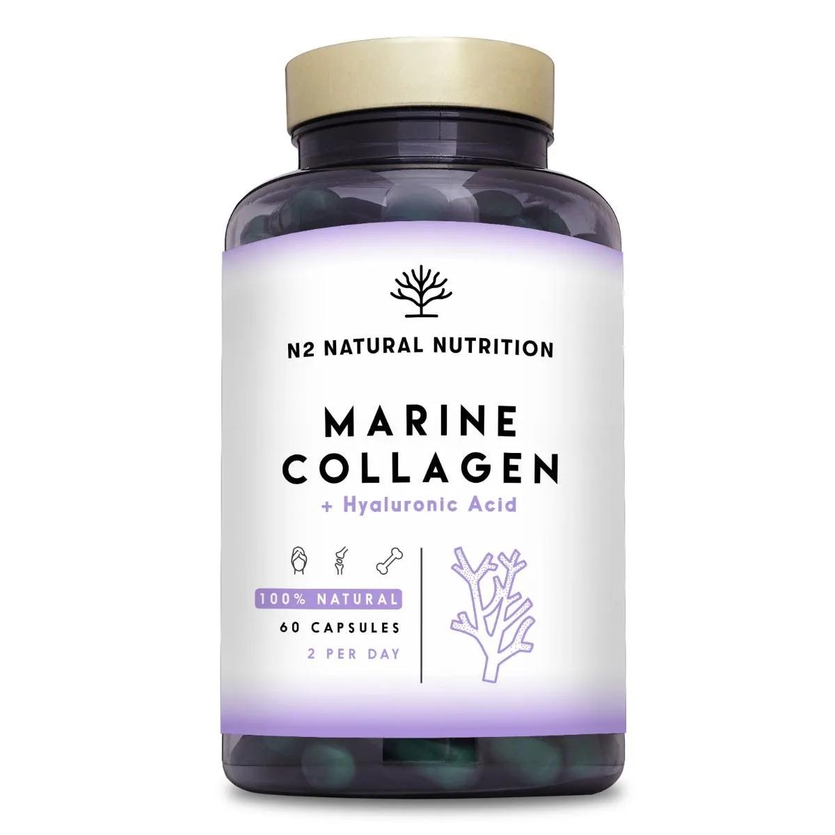 N2 Natural Nutrition Collagene Marino con Acido Ialuronico 60 Capsule