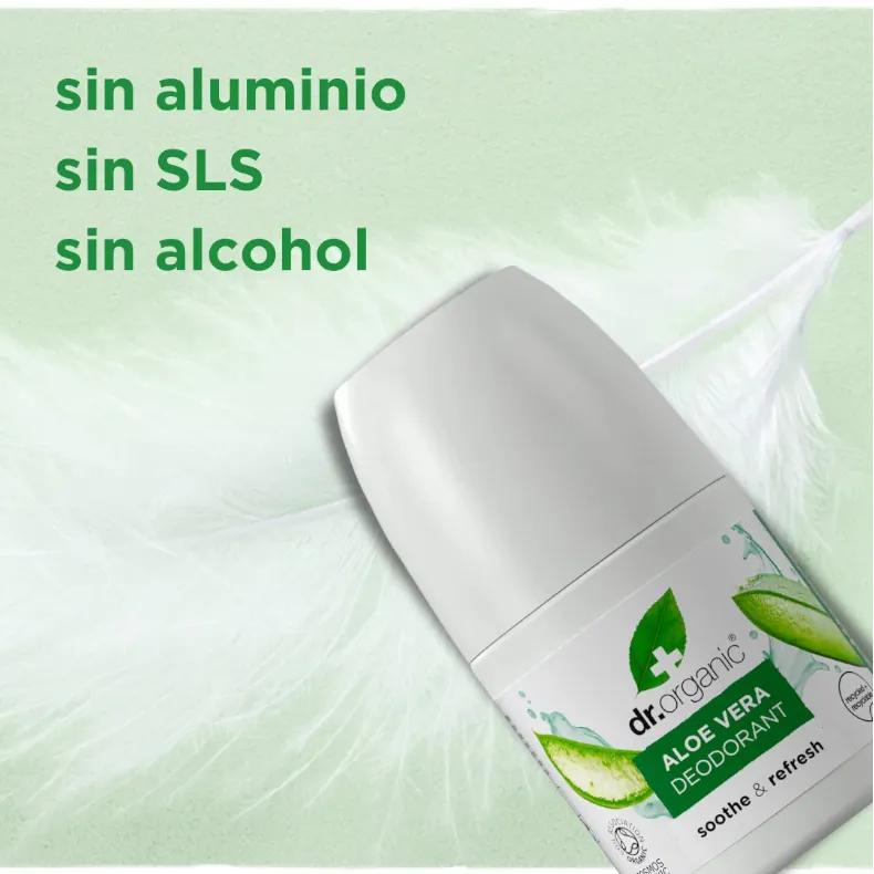 Buy Organic Aloe Vera Deodorant Dr. Organic 50ml | mifarma.eu