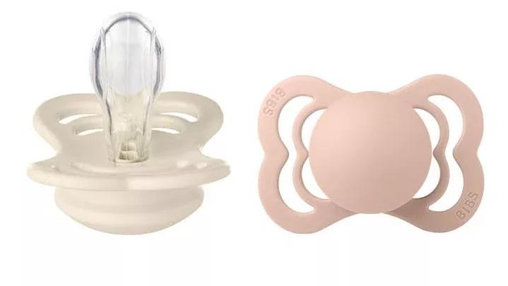 Bibs Supreme Blush/Ivory Silikon Schnuller 6-18m 2 Stück