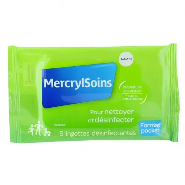 Mercryl Cuidado 5 Toallitas Desinfectantes 
