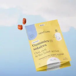 Epycure Peau Gummies Solaires Préparer Et Protéger la Peau Au Soleil et Booster le Bronzage 60 gummies