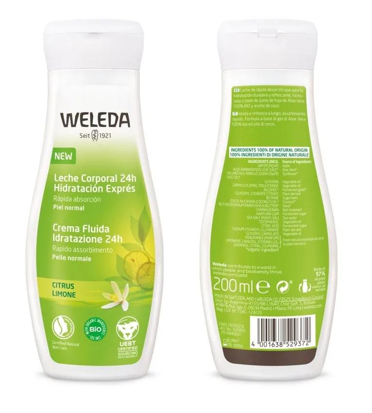 Weleda Crema Fluida Idratazione Con Limone 200 ml