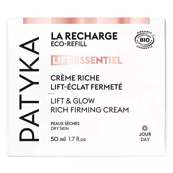 Patyka Lift Essentiel Crema Riche Lift-Luminosità Rassodamento Ricarica Bio 50ml