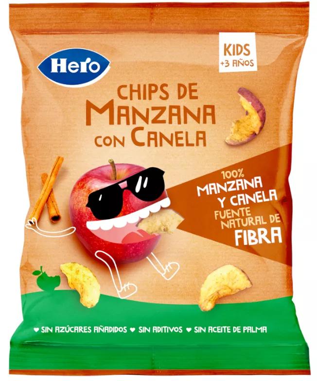Hero Kids Snack Chips Manzana y Canela +3 Años 16 gr