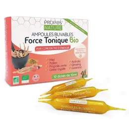 Propos' Nature Apithérapie Force Tonique Bio 10 ampoules