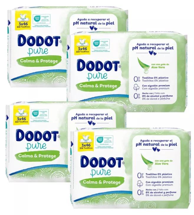 Dodot Pure Lingettes Apaisantes & Protectrices 12x46 unités
