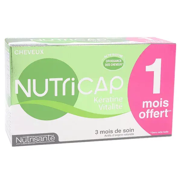 90 cápsulas de Nutrisanté Nutricap queratina vitalidad
