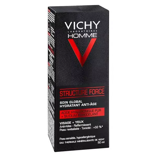 Vichy Homme Structure Force Cuidado Global Hidratante Antiedad 50ml