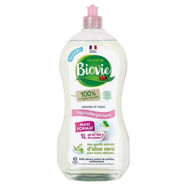 Biovie Vaisselle Mains Hypoallergénique Aloe Vera Bio 1L