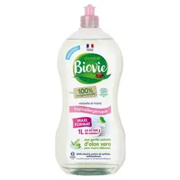 Biovie Vaisselle Mains Hypoallergénique Aloe Vera Bio 1L