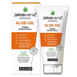 (aloevera)2 Zuccari Aloe Oil Crème Réparatrice 150ml