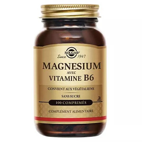 Solgar Magnésium et B6 100 compresse